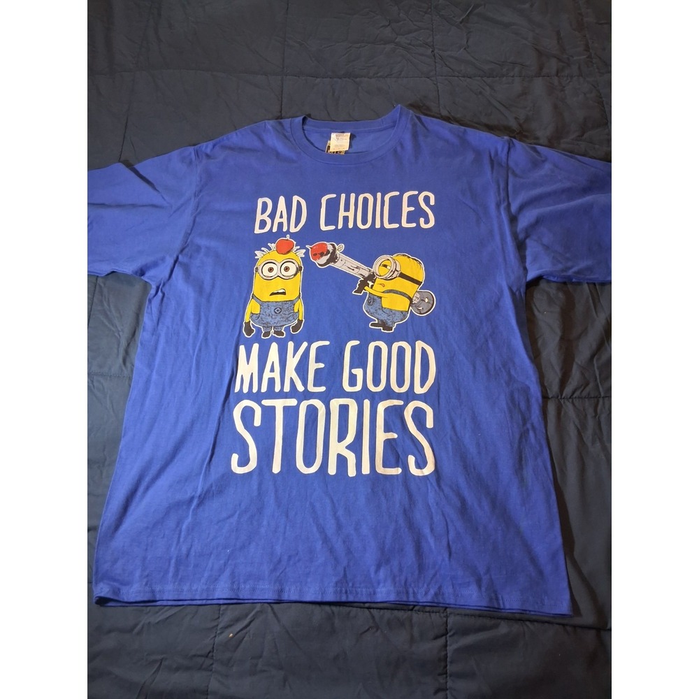Despicable Me‎ Minions Blue T-shirt Mens' size XL